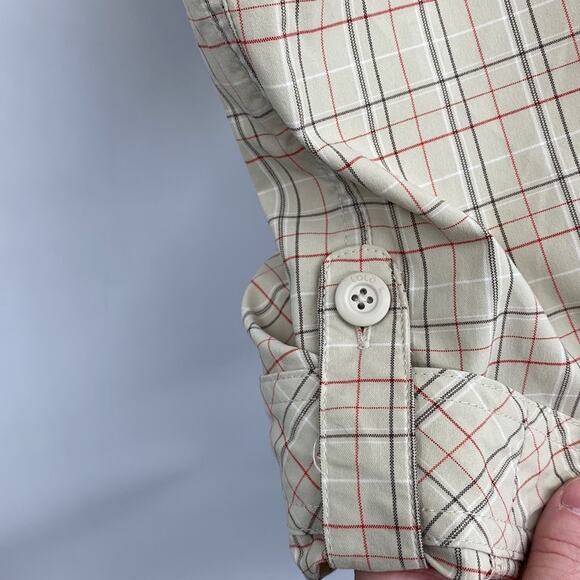 LOLE Khaki Plaid Roll Bermuda Outdoor Active Golf Shorts 10 - Picture 2 of 6